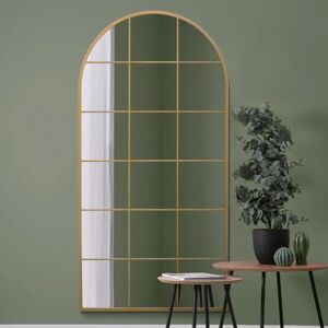 Mirroroutlet Large Gold Framed Arched Wall Mirror - 71" x 35" Mirroroutlet Large Gold Framed Arched Wall Mirror - 71" x 35"