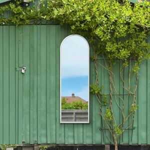 Mirror Outlet White Arched Garden Mirror - 63"x23" Large Mirror Outlet White Arched Garden Mirror - 63"x23" Large