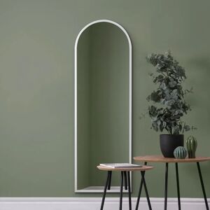 Mirroroutlet Arcus Large White Arched Window Mirror - 63" X 21" Mirroroutlet Arcus Large White Arched Window Mirror - 63" X 21"