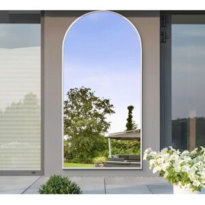 Arcus Large White Arched Garden Mirror - 79"X 39" Arcus Large White Arched Garden Mirror - 79"X 39"