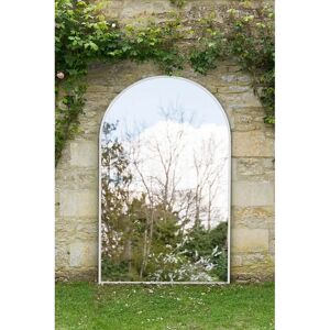 White Frame Arched Garden Mirror - 75" x 47" - Garden Mirror White Frame Arched Garden Mirror - 75" x 47" - Garden Mirror
