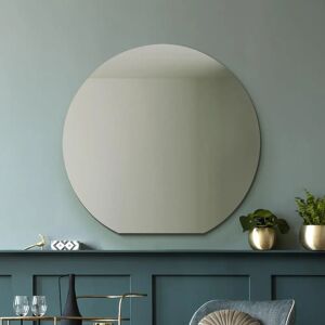 Mirroroutlet Frameless Round Wall Mirror - 34"x32" - Mirror Mirroroutlet Frameless Round Wall Mirror - 34"x32" - Mirror