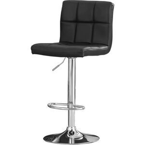 Harow Black Leather Executive Bar Stool - Bar Stool Harow Black Leather Executive Bar Stool - Bar Stool