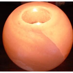SMART STORE Salt Candle Holder - Round - 1.1kg - Salt Candle Holder SMART STORE Salt Candle Holder - Round - 1.1kg - Salt Candle Holder