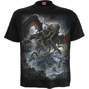 Spiral Cthulhu Gothic T-skjorte med korte ermer - Herre - Svart Spiral Cthulhu Gothic T-skjorte med korte ermer - Herre - Svart