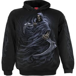 Spiral Direct Double Death Hettegenser - Svart Gothic Stil Middels Spiral Direct Double Death Hettegenser - Svart Gothic Stil Middels