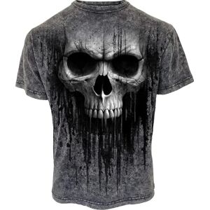 Spiral Direct Gothic ACID SKULL - Acid Wash T-Shirt - Skull - Small Spiral Direct Gothic ACID SKULL - Acid Wash T-Shirt - Skull - Small