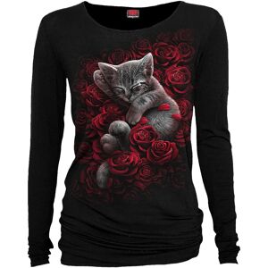 Spiral Direct Gotisk SENG AV ROSER - Baggy Top Svart - Gotisk Stil Spiral Direct Gotisk SENG AV ROSER - Baggy Top Svart - Gotisk Stil
