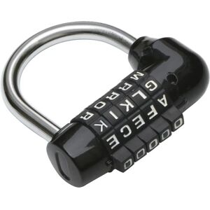 Cadeado de combinação de 5 letras preto TRIXES Cadeado de combinação de 5 letras preto TRIXES