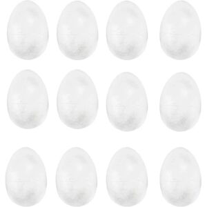 Pacote com 12 Ovos de Arte de Espuma de Poliestireno de Páscoa - Artesanato de Páscoa Pacote com 12 Ovos de Arte de Espuma de Poliestireno de Páscoa - Artesanato de Páscoa