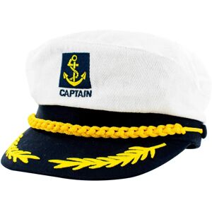 TRIXES Casquette de marin blanc et navy - Accessoire de costume - Publicité TRIXES Casquette de marin blanc et navy - Accessoire de costume - Publicité