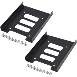Kit adaptador SSD em metal preto TRIXES - Suportes de disco rígido Kit adaptador SSD em metal preto TRIXES - Suportes de disco rígido