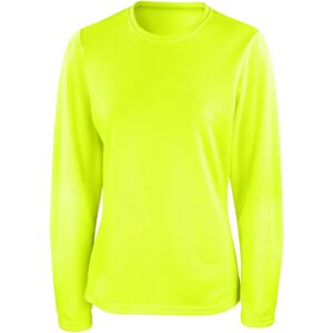 T-shirt de performance à séchage rapide vert citron pour femmes Spiro T-shirt de performance à séchage rapide vert citron pour femmes Spiro