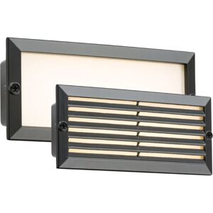 Knightsbridge Wall Lamp - White Brick Style, Black Bezel - 230V 5W Knightsbridge Wall Lamp - White Brick Style, Black Bezel - 230V 5W