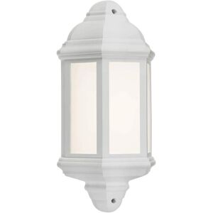 Knightsbridge White Wall-Mounted LED Lantern - 230V, IP54 Knightsbridge White Wall-Mounted LED Lantern - 230V, IP54