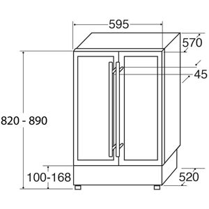 CDA FWC624SS - Stainless Steel - Wine Cooler CDA FWC624SS - Stainless Steel - Wine Cooler