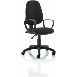 Eclipse Black Office Chair with Loop Arms - Office Chair Eclipse Black Office Chair with Loop Arms - Office Chair