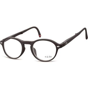 Montana Eyewear Folding Reading Glasses - Black - +2.50 Diopters Montana Eyewear Folding Reading Glasses - Black - +2.50 Diopters