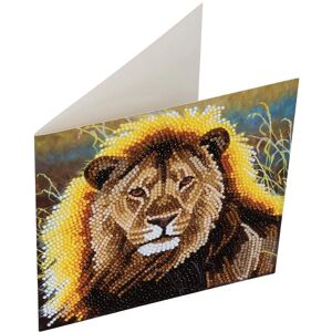 Craft Buddy CCK-A13 - Rustende Leeuw - Diamond Art Kaart - 18x18cm Craft Buddy CCK-A13 - Rustende Leeuw - Diamond Art Kaart - 18x18cm