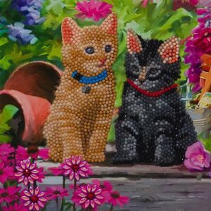 Kit de carte de peinture diamant Crystal Art - Chat - 6 x 7' (18 x 18 cm) Multicolore - Kit de carte de vœux - Publicité Kit de carte de peinture diamant Crystal Art - Chat - 6 x 7' (18 x 18 cm) Multicolore - Kit de carte de vœux - Publicité