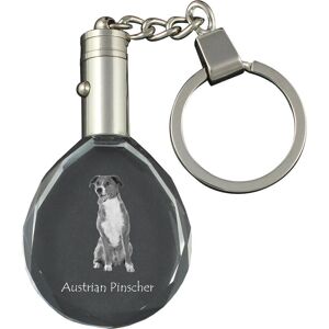 Art-Dog - Austrian Pinscher Pendant - Pendent z podświetleniem na zdjęcie - Kryształowy brelok w pudełku upominkowym - Keyring Art-Dog - Austrian Pinscher Pendant - Pendent z podświetleniem na zdjęcie - Kryształowy brelok w pudełku upominkowym - Keyring