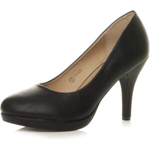 Ajvani EU 40 / US 9 Black Mid High Heel Platform Shoes - Shoes Ajvani EU 40 / US 9 Black Mid High Heel Platform Shoes - Shoes