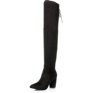 Ajvani Womens High Block Heel Over the Knee Boots - Over the Knee Boots Ajvani Womens High Block Heel Over the Knee Boots - Over the Knee Boots