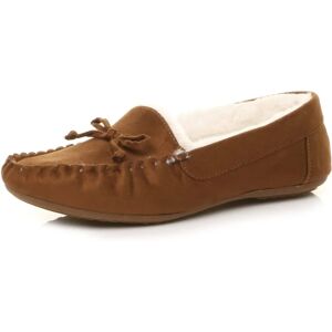 Ajvani Chaussures bateau en fausse peau de mouton marron - Chaussures - Publicité Ajvani Chaussures bateau en fausse peau de mouton marron - Chaussures - Publicité