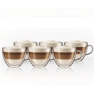 Aqualogis Model - Double Walled Coffee Cups - 6 pcs Aqualogis Model - Double Walled Coffee Cups - 6 pcs