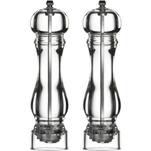 Premier Housewares Salz- und Pfeffermühle Set - 22 cm Acryl durchsichtig Premier Housewares Salz- und Pfeffermühle Set - 22 cm Acryl durchsichtig