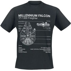 Star Wars Millennium Falcon T-Shirt - Schwarz - M Star Wars Millennium Falcon T-Shirt - Schwarz - M