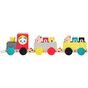 Petit Collage Wooden Train Set with Numbers & Animals - Train set Petit Collage Wooden Train Set with Numbers & Animals - Train set