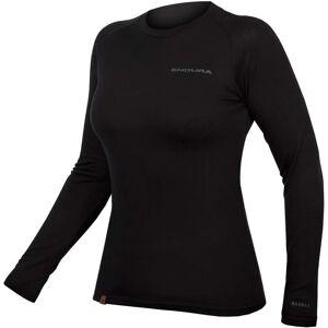 Endura Women's BaaBaa Blend Long Sleeve Base Layer - Black Endura Women's BaaBaa Blend Long Sleeve Base Layer - Black