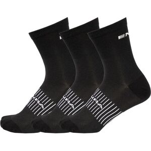 Calcetines de Ciclismo Endura Coolmax Race - Pack de 3 - Negro - S/M Calcetines de Ciclismo Endura Coolmax Race - Pack de 3 - Negro - S/M