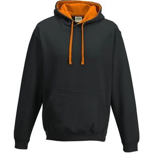 Just Hoods JH003 - Jet Black / Orange Crush - Sweatshirt - Publicité Just Hoods JH003 - Jet Black / Orange Crush - Sweatshirt - Publicité