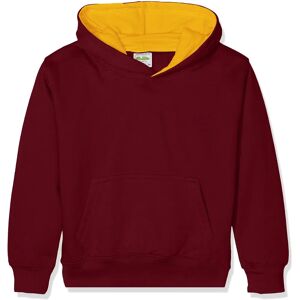 Sweat à capuche enfant AWDIS JH03J - Burgundy/Gold - Contrast - Publicité Sweat à capuche enfant AWDIS JH03J - Burgundy/Gold - Contrast - Publicité