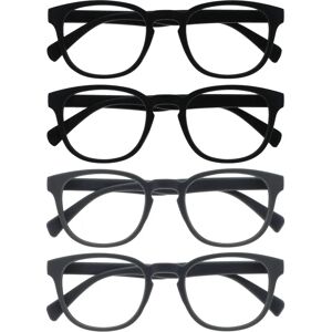 Gafas de lectura Opulize - Estilo retro redondo - Resistente a arañazos - +1.50 Gafas de lectura Opulize - Estilo retro redondo - Resistente a arañazos - +1.50