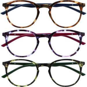 Opulize Reading Glasses - Round Slim Frame - Scratch-Resistant Opulize Reading Glasses - Round Slim Frame - Scratch-Resistant