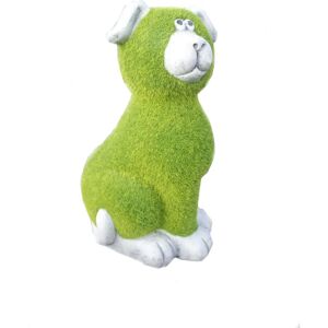 Shs Trading Ltd Stone & Grass Effect Dog Garden Statue - Garden Ornament Shs Trading Ltd Stone & Grass Effect Dog Garden Statue - Garden Ornament