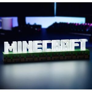 Paladone Minecraft Logo Light - Brown, Green, White Table Lamp Paladone Minecraft Logo Light - Brown, Green, White Table Lamp