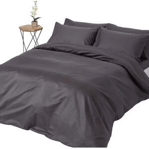 Homescapes Dark Charcoal Grey Egyptian Cotton Duvet Cover with Pillowcases - Duvet Cover Set Homescapes Dark Charcoal Grey Egyptian Cotton Duvet Cover with Pillowcases - Duvet Cover Set