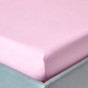 Homescapes Egyptian Cotton Deep Fitted Sheet - Double Bed, Pink, 18 Inch, 200 TC Homescapes Egyptian Cotton Deep Fitted Sheet - Double Bed, Pink, 18 Inch, 200 TC