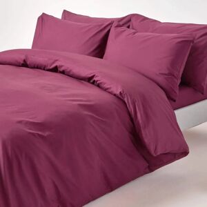 Homescapes Plum Egyptian Cotton Duvet Cover - Double Homescapes Plum Egyptian Cotton Duvet Cover - Double