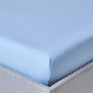 Homescapes Egyptian Cotton Fitted Sheet - Double - Blue - 200 TC - Bed Linen Homescapes Egyptian Cotton Fitted Sheet - Double - Blue - 200 TC - Bed Linen