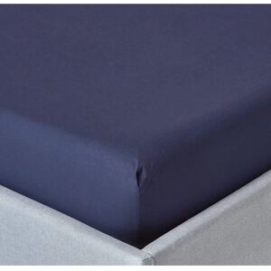 Homescapes Navy Blue Egyptian Cotton Fitted Sheet - Double Homescapes Navy Blue Egyptian Cotton Fitted Sheet - Double