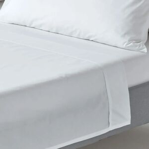 Homescapes Egyptian Cotton Flat Sheet - White - 200 TC Bed Sheet Homescapes Egyptian Cotton Flat Sheet - White - 200 TC Bed Sheet