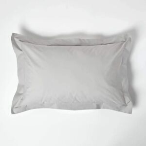 Homescapes Egyptian Cotton Oxford Pillowcase - King Size Silver Grey - 200 TC Homescapes Egyptian Cotton Oxford Pillowcase - King Size Silver Grey - 200 TC