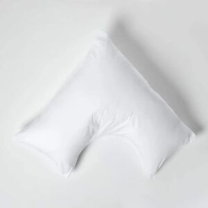 Homescapes Egyptian Cotton V Shaped Pillowcase - 200 TC White Homescapes Egyptian Cotton V Shaped Pillowcase - 200 TC White