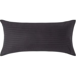 Homescapes Black Egyptian Cotton Satin Stripe Pillowcase - 40x80cm Homescapes Black Egyptian Cotton Satin Stripe Pillowcase - 40x80cm