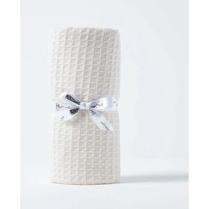 Homescapes Organic Cotton Baby Blanket - Natural, 90x112cm Homescapes Organic Cotton Baby Blanket - Natural, 90x112cm